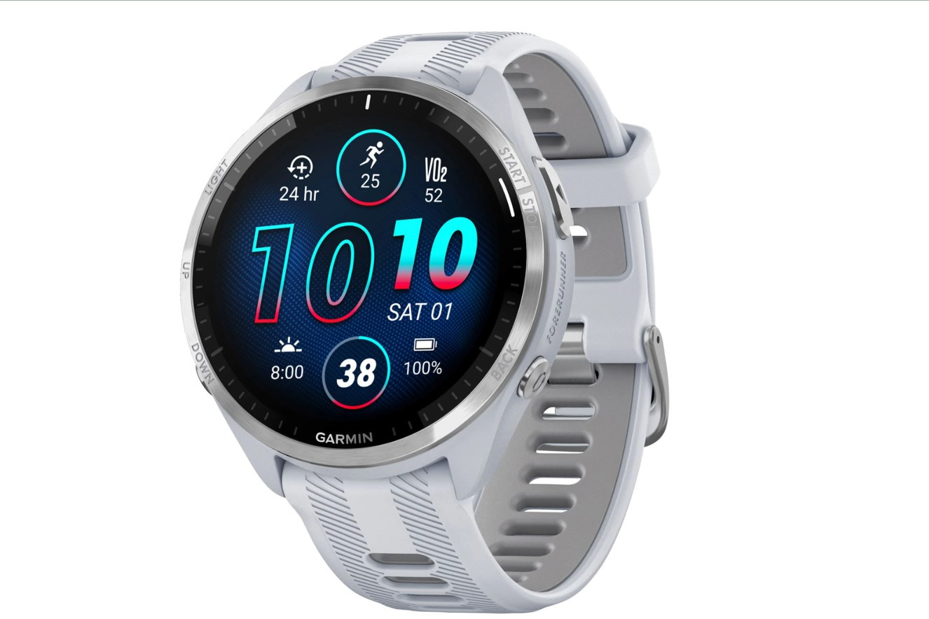 Смарт-часы Garmin Forerunner 965 Whitestone/Powder gray