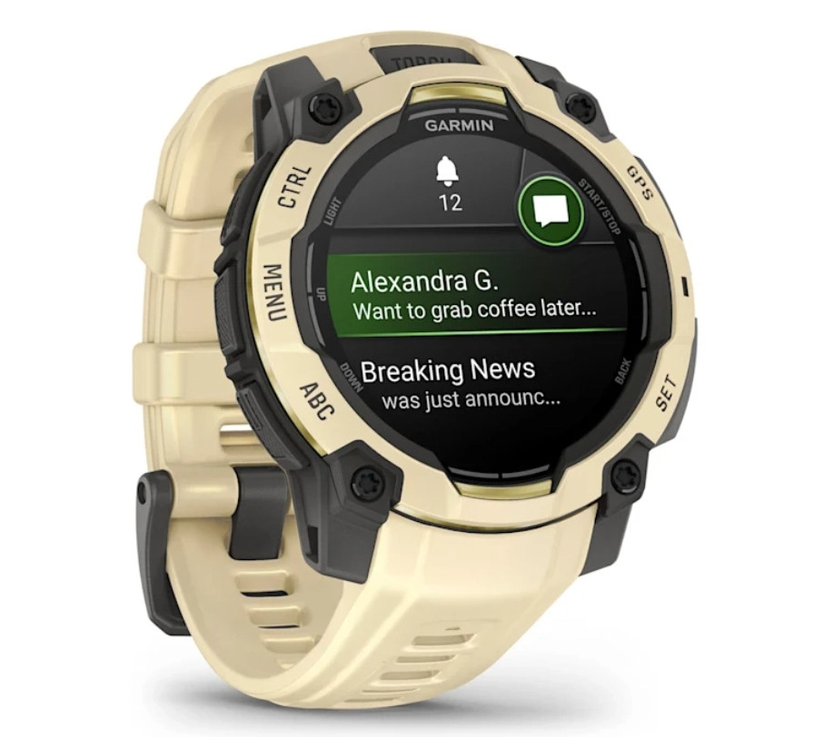 Смарт-часы Garmin Instinct 3 45mm AMOLED Citrine with Citrine Silicone Band (010-02936-42)