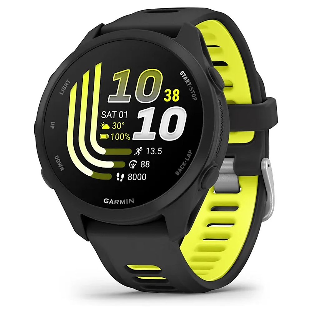 Смарт-часы Garmin Forerunner 170 43mm Black with Black/Amp Yellow Band (010-03920-00)